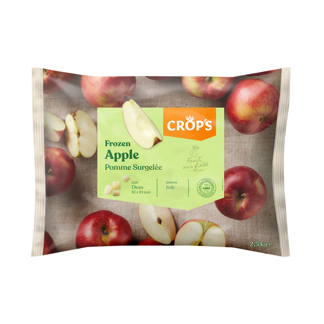 Obrázek produktu MRAŽ. Crop´s JABLKA kousky 1/10' Cal. 70/80mm - Cripps pink/Italy 4x2,5kg
