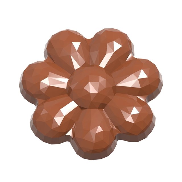 Obrázek produktu Forma na pralinky KVĚTINA FACET pr.4,2cm v.0,65cm 6,5g 10ks