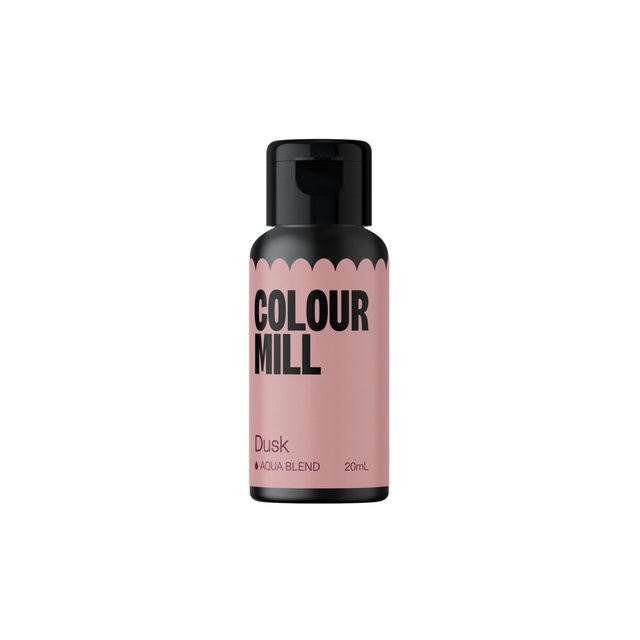 Obrázek produktu Barva tekutá na vodní bázi - starorůžová (dusk) 20 ml - černá lahvička Colour Mill