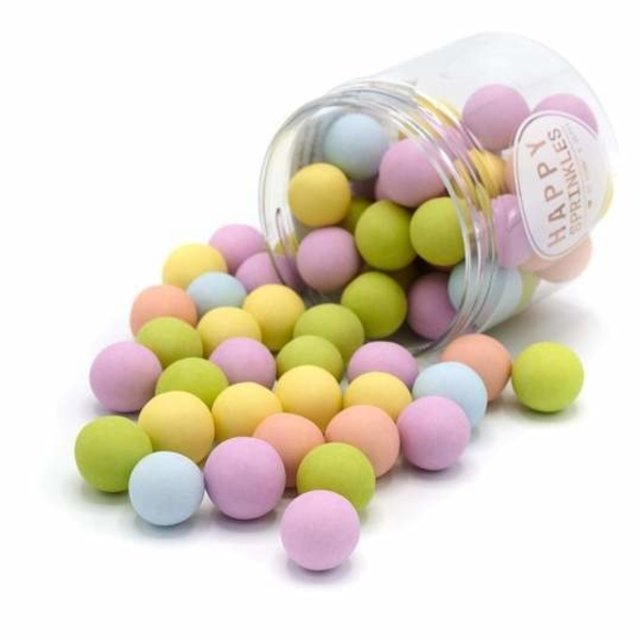 Obrázek produktu Dekorace čokoládové DULL PASTELLS XXL ( kuličky MATNÉ) 135g Happy Sprinkles