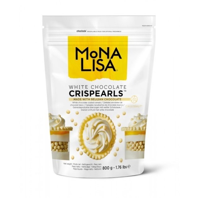 Obrázek produktu Křupinky v čokoládě BÍLÉ Crispearls 0,8kg
