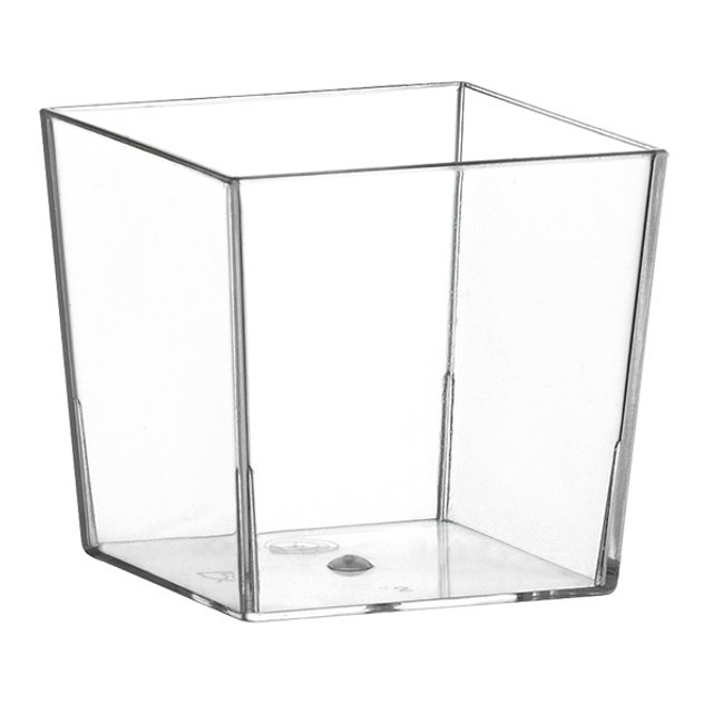 Obrázek produktu Kelímek plast  60 ml hranatý čirý KARO MINI DISH krt.400ks Comatec