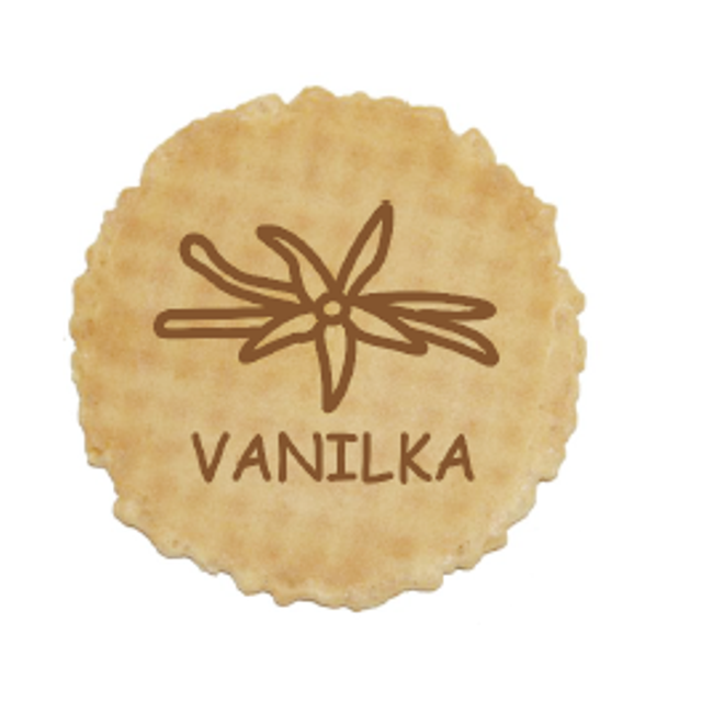 Obrázek produktu Oplatky ozdobné VANILKA 1000ks/bal. LA CIALCON