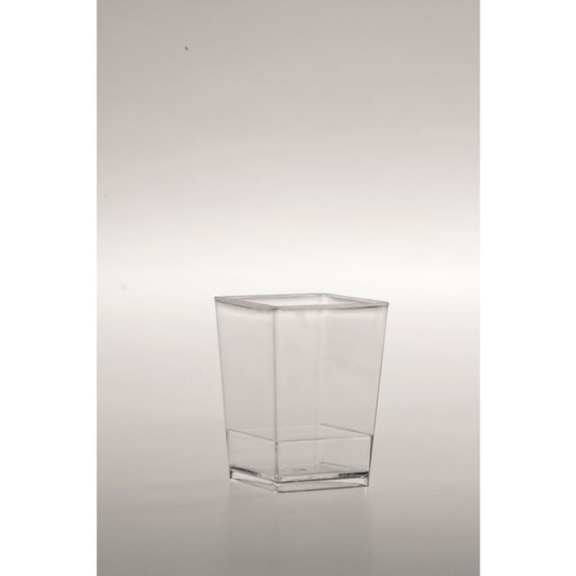 Obrázek produktu Kelímek plast 120 ml čirý SQUARE 100ks Martellato