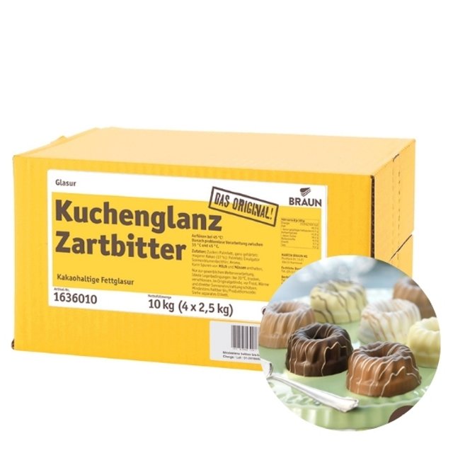 Obrázek produktu CakeGloss poleva hořká pecky 10 kg BRAUN