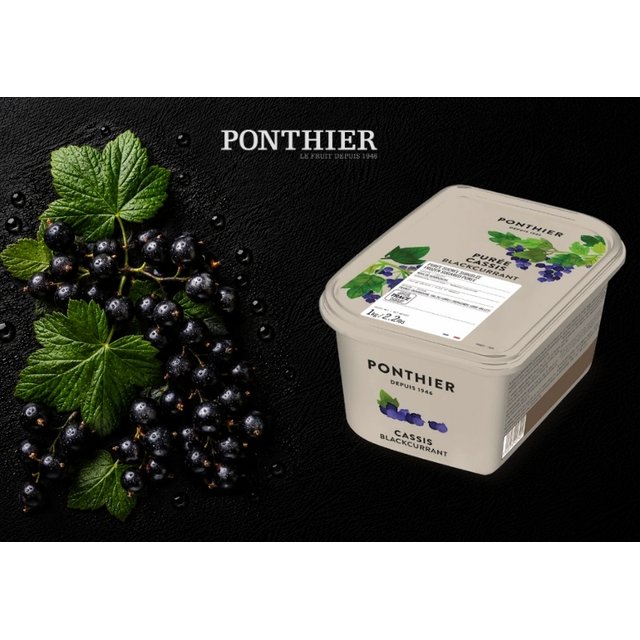 Obrázek produktu MRAŽENÉ PONTHIER pyré černý rybíz Noir de Bourgogne 1 kg