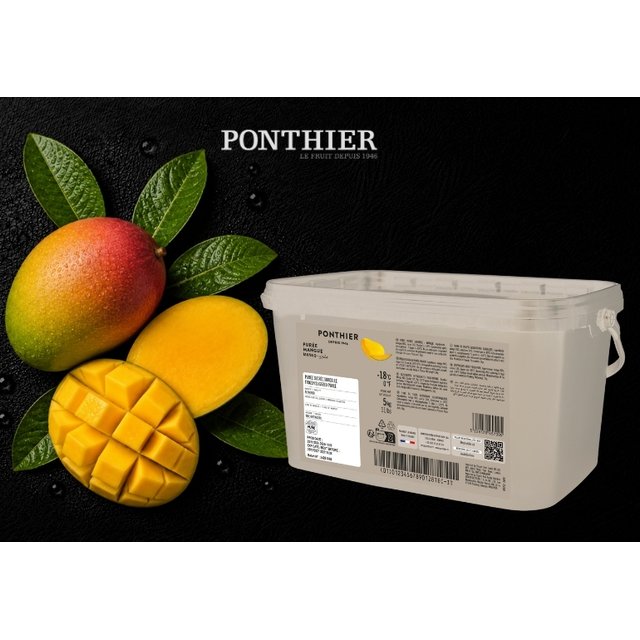 Obrázek produktu MRAŽENÉ PONTHIER pyré mango Alphonso 100% 5 kg