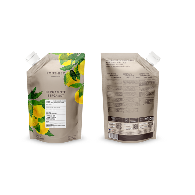 Obrázek produktu PONTHIER Pyré bergamot 100% BERGAMOTE 1kg x6