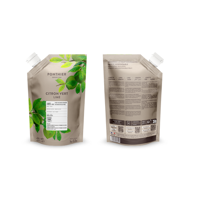 Obrázek produktu PONTHIER Pyré limetka LIME (CITRON VERT) 1kg x6