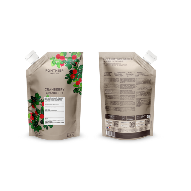 Obrázek produktu PONTHIER Pyré brusinka CRANBERRY 1kg x6