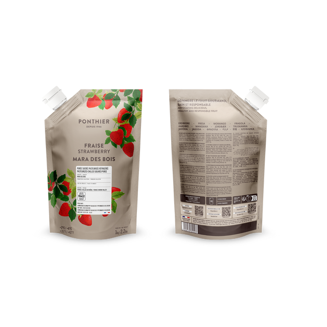 Obrázek produktu PONTHIER Pyré lesní jahoda STRAWBERRY MARA DE BOIS 1kg x6