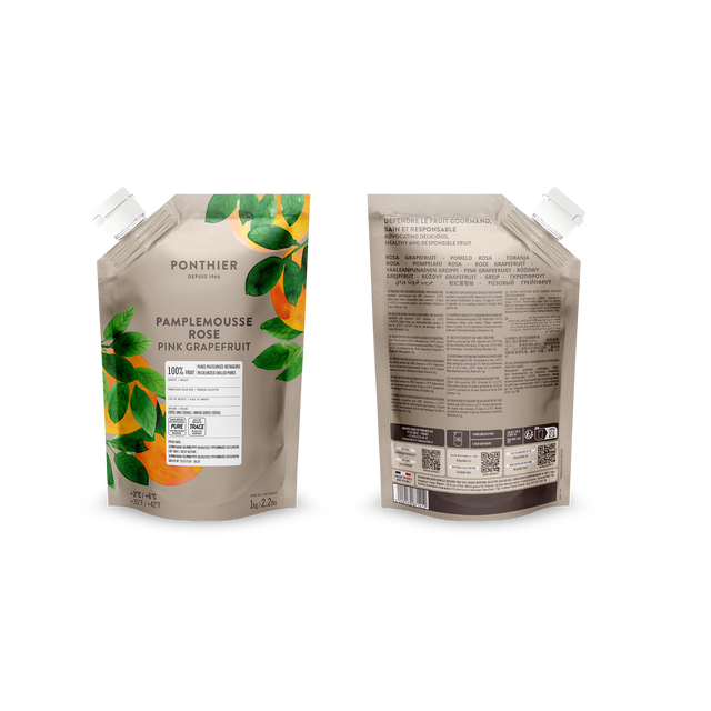 Obrázek produktu PONTHIER Pyré růžový grep 100% PINK GRAPEFRUIT 1kg x6