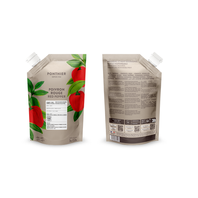 Obrázek produktu PONTHIER Pyré červená paprika 100% RED PEPPER 1kg x6