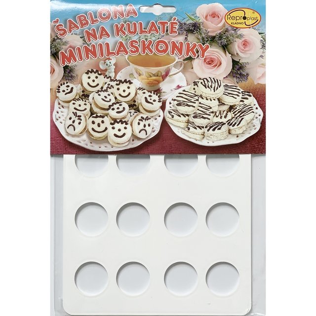 Obrázek produktu Forma/šablona na laskonky kulaté na 20ks pr.3,2cm RP