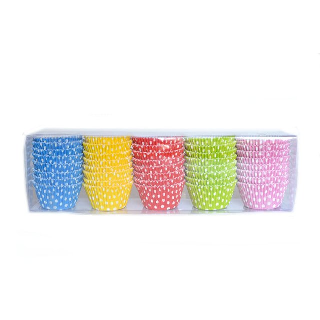 Obrázek produktu Košíčky na muffiny - BAREVNÉ MIX pr.50mm v.30mm 5x200ks