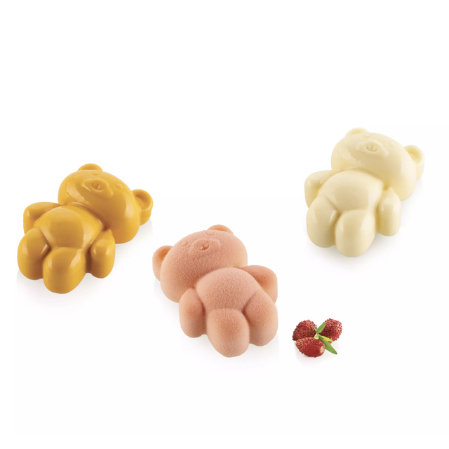 Obrázek produktu Forma silikon bílá - TEDDY BEAR XS20 50x36mm, v.21mm Silikomart
