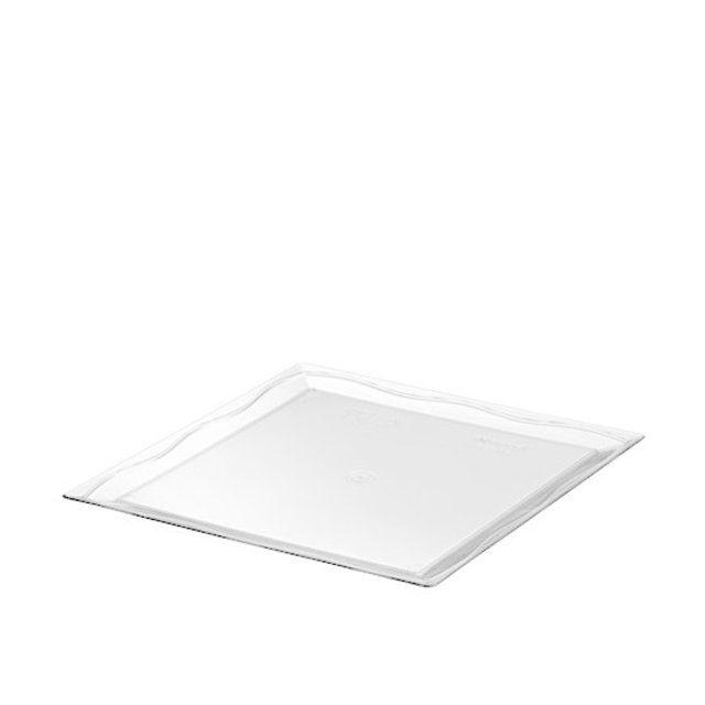 Obrázek produktu Podnos plast 28x28cm bílý hladký okraj (krt.50ks) Erremme