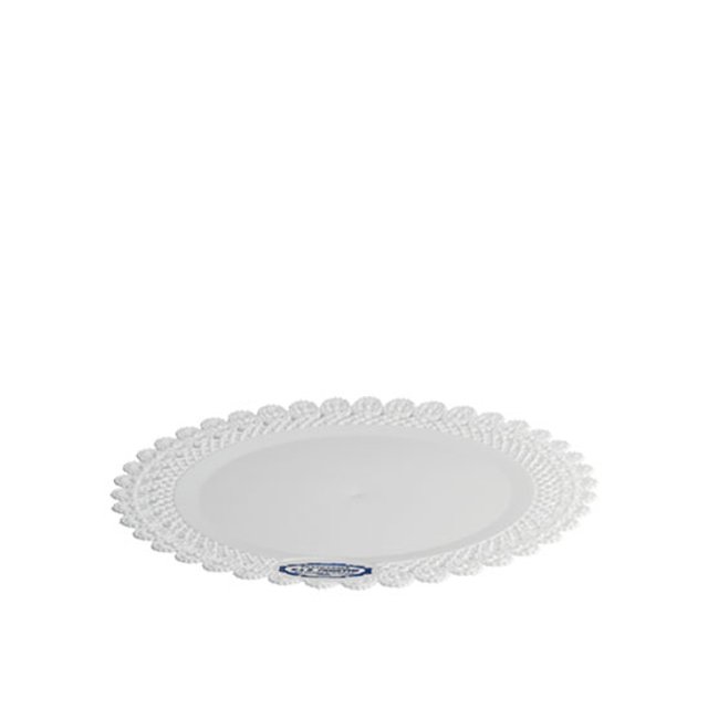 Obrázek produktu Podnos plast pr. 32cm bílý krajka (krt.56ks) Erremme