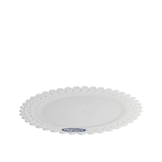 Obrázek produktu Podnos plast pr. 38cm bílý krajka (krt.42ks) Erremme
