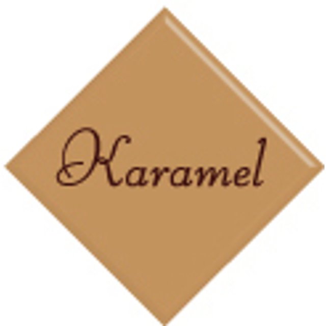 Obrázek produktu Dekor nápis KARAMEL 30x30mm 440ks PCB