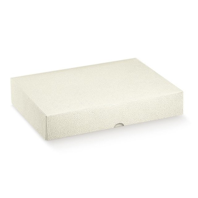 Obrázek produktu Krabice na cukroví potisk bílá kůže 32x22x6cm 1ks (krt.10x10ks)