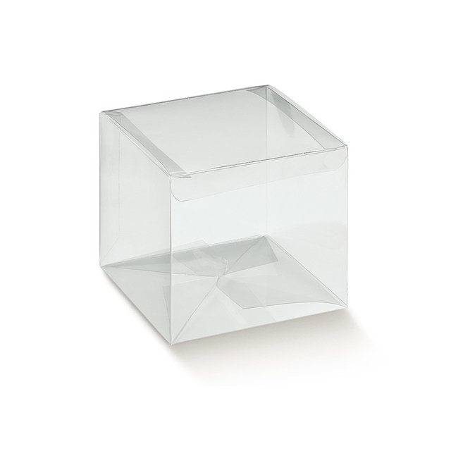 Obrázek produktu Krabice na dezert/monoporci plastová čirá 7x7x7cm 1ks (krt.20x10ks) SC