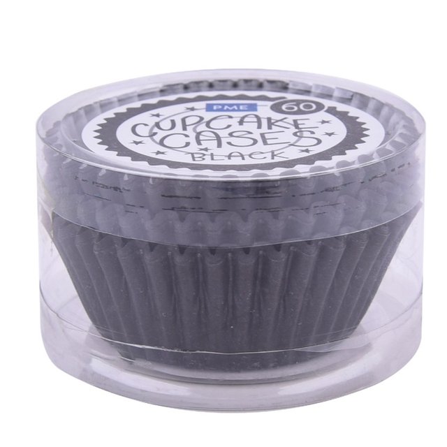 Obrázek produktu Košíčky na muffiny BLACK (černé) 50x28mm 60ks PME