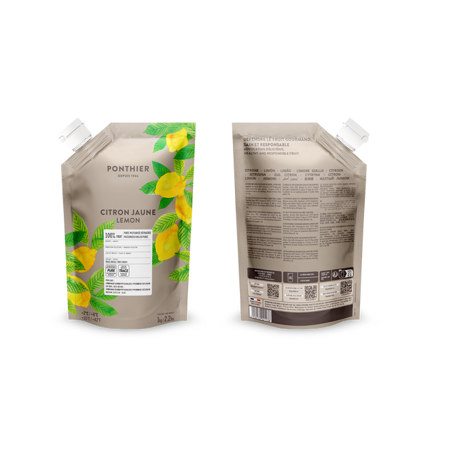 Obrázek produktu PONTHIER Pyré citron žlutý 100% LEMON 1kg x6