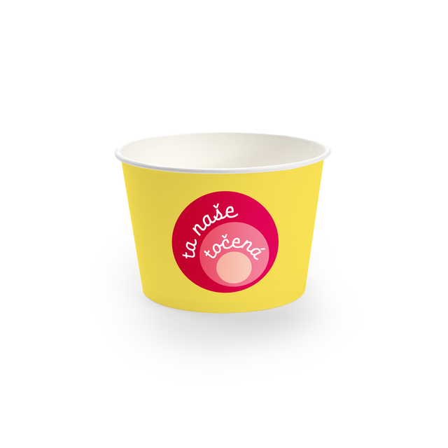 Obrázek produktu Kelímek papírový   90ml „ta naše točená“ bal.42 ks/krt:46 bal SDG