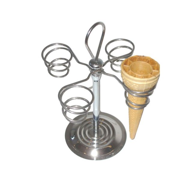 Obrázek produktu Stojan na kornouty nerez 4 spirály