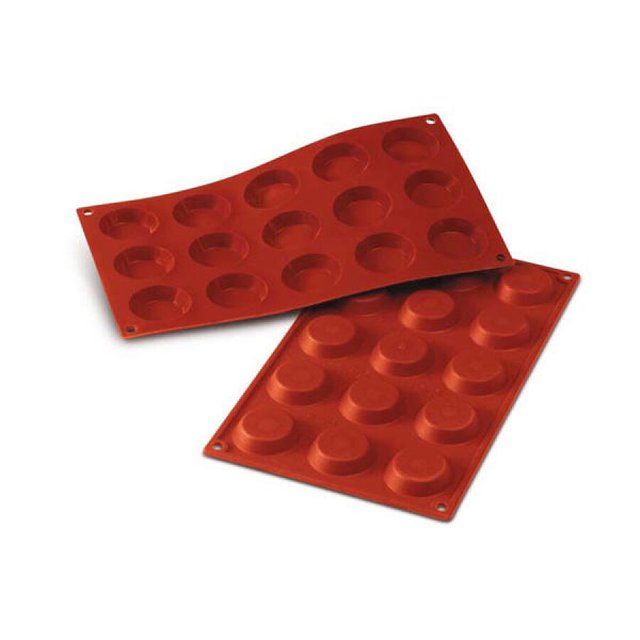 Obrázek produktu Forma silikon terakota - TARTALETKA pr.45mm v.10mm 20ml 15ks Silikomart