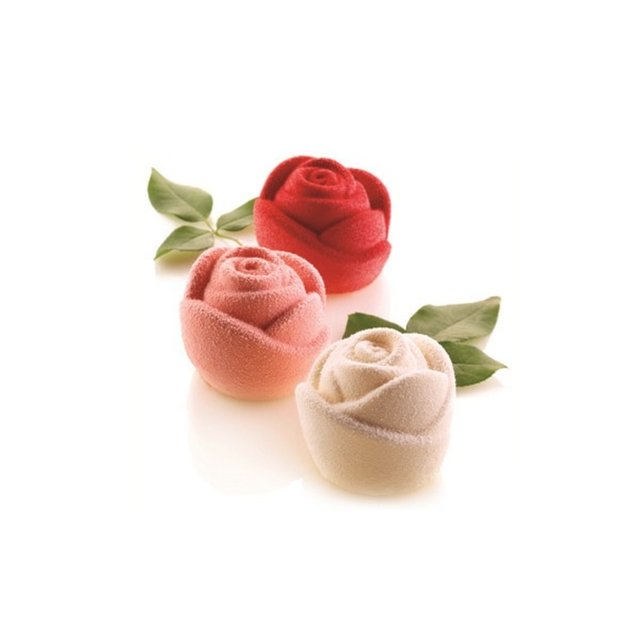 Obrázek produktu Forma silikon bílá: ROSA 6x145ml   pr.7cm v.5,5cm
