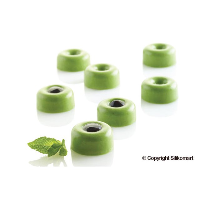 Obrázek produktu Forma silikon bílá: SAVARIN KOLEČKO 35x5ml   pr.2,6cm v.1,2cm