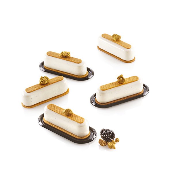 Obrázek produktu Forma silikon bílá: CAROLINE eclair 12x30ml   8,2x2,3cm v.2,1cm