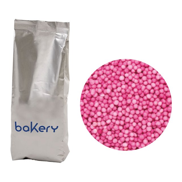 Obrázek produktu Dekorace cukrové KULIČKY RŮŽOVÉ mini 1kg