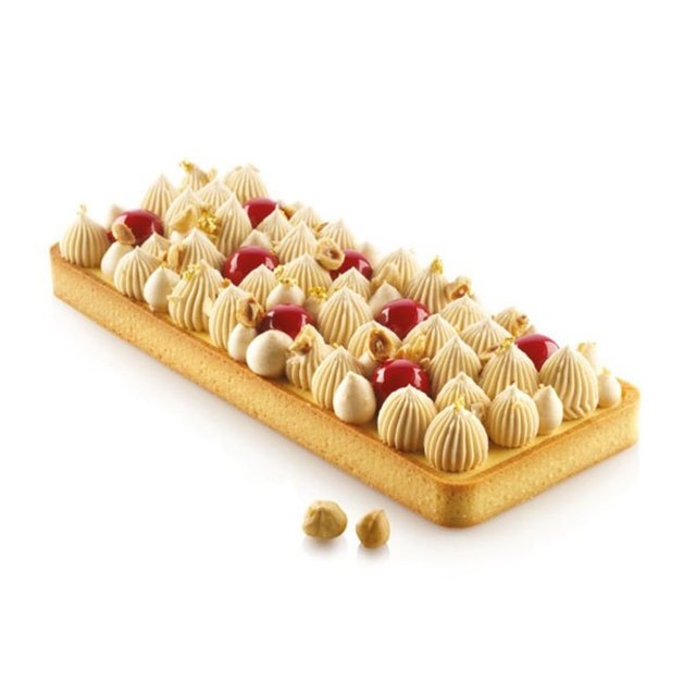 Obrázek produktu TARTE RING RÁFEK perforovaný - OBDÉLNÍK 265x105mm v.20mm 1ks Silikomart