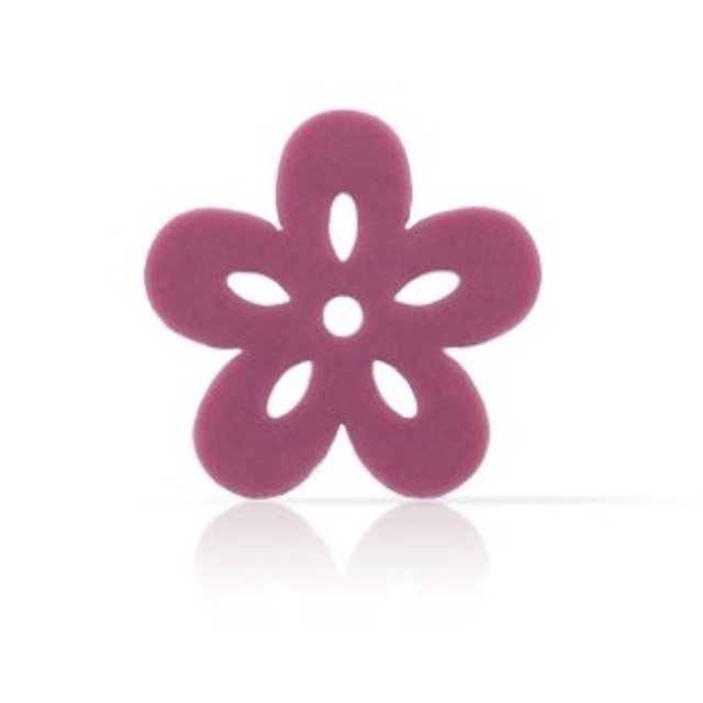 Obrázek produktu Dekor krajka květ fialový pr.2,5cm 324ks/krab. DOBLA
