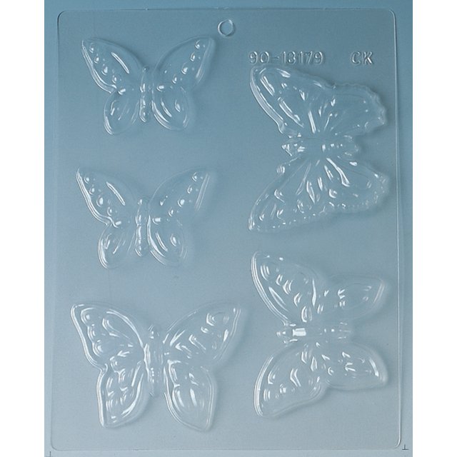 Obrázek produktu Forma na čokoládu plast: MOTÝLI 5ks(3 různí) Martellato