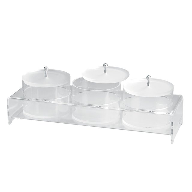 Obrázek produktu STOJAN se 3 dózami Martellato (víka s otvorem) DOPRODEJ