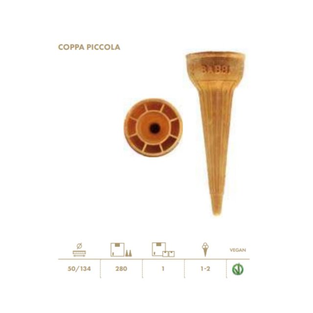Obrázek produktu Kornouty lisované BABBI Coppa piccola 280ks