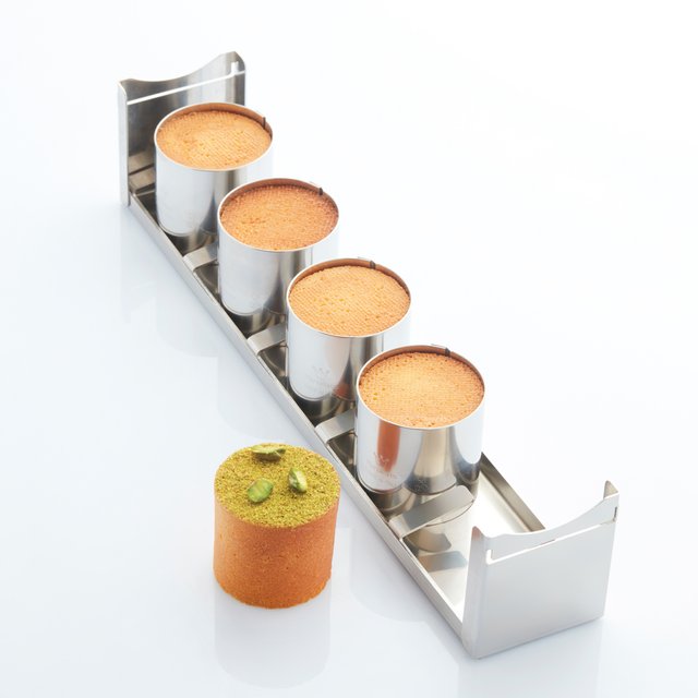 Obrázek produktu Forma nerez MINI CYLINDER v setu 5ks s podnosem pr.6cm, v.6cm, 5x170ml Martellato