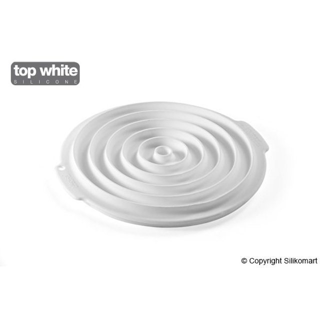 Obrázek produktu Forma silikon bílá: VKLAD KULATÝ   pr.4-26cm v.1cm