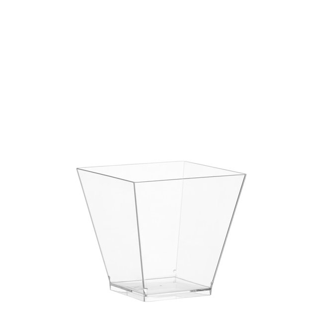 Obrázek produktu Kelímek plast 220 ml 7x7 hranatý čirý 400ks Comatec