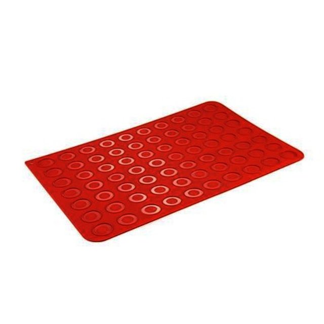 Obrázek produktu Podložka na MAKRONKY silikon - KULATÉ pr.4cm 70ks 60x40cm Martellato