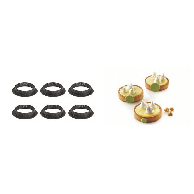 Obrázek produktu Tarte ring ráfky perforované-kulaté pr.80mm, v.20mm 6ks