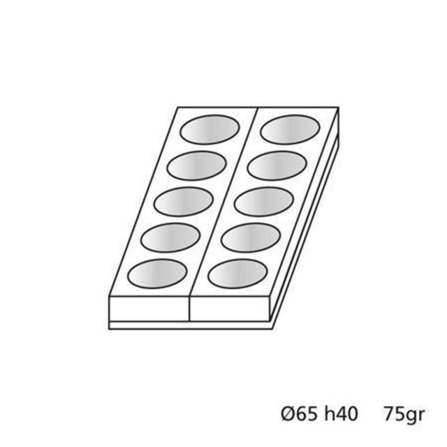 Obrázek produktu Forma na dezerty - monoporce kolečko pr.65mm v.40mm Martellato