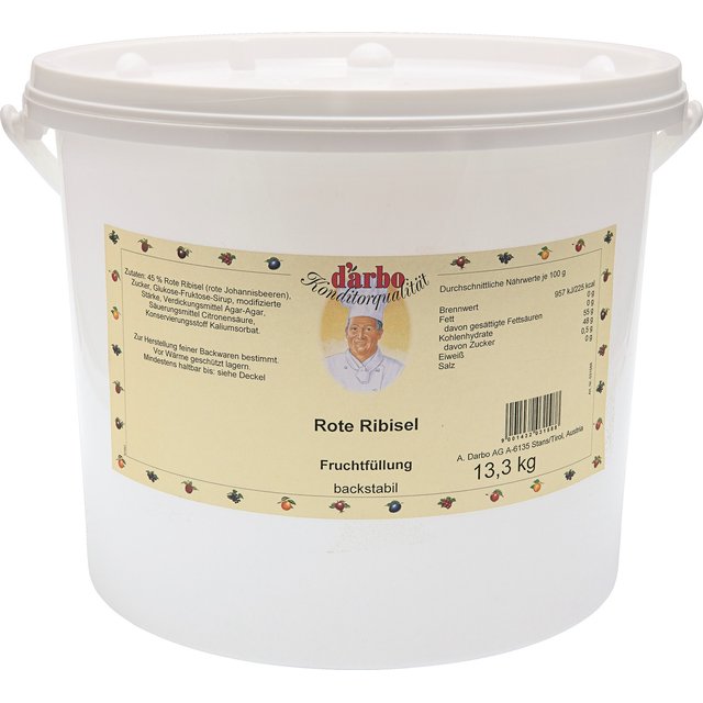Obrázek produktu D'Arbo náplň do trv.pečiva červený rybíz 13,3 kg