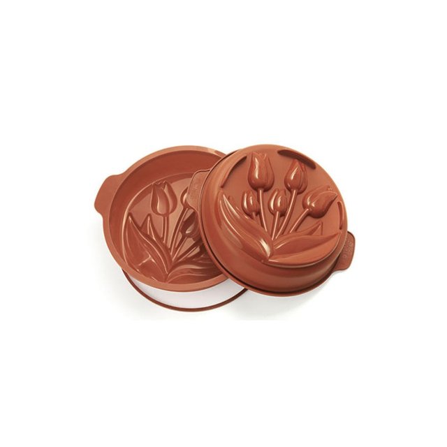 Obrázek produktu Forma silikon terakota: Tulip pr.26cm 31x36x6,8cm 2800ml Silikomart