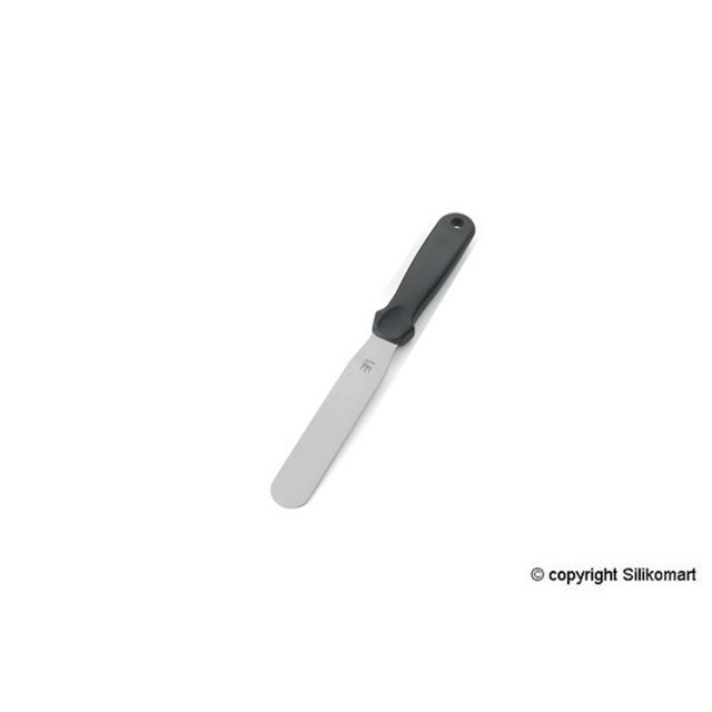 Obrázek produktu Špachtle nerez černá rovná 28cm (čepel 15,5cm) Silikomart