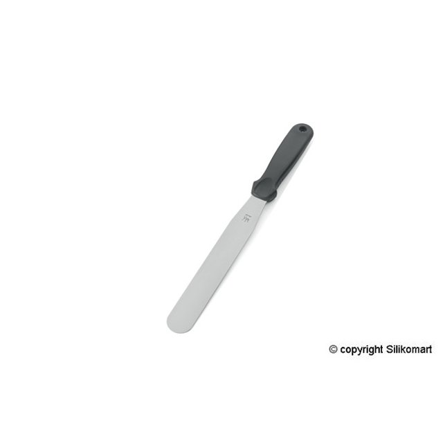 Obrázek produktu Špachtle nerez černá rovná 33cm (čepel 20,5cm) Silikomart